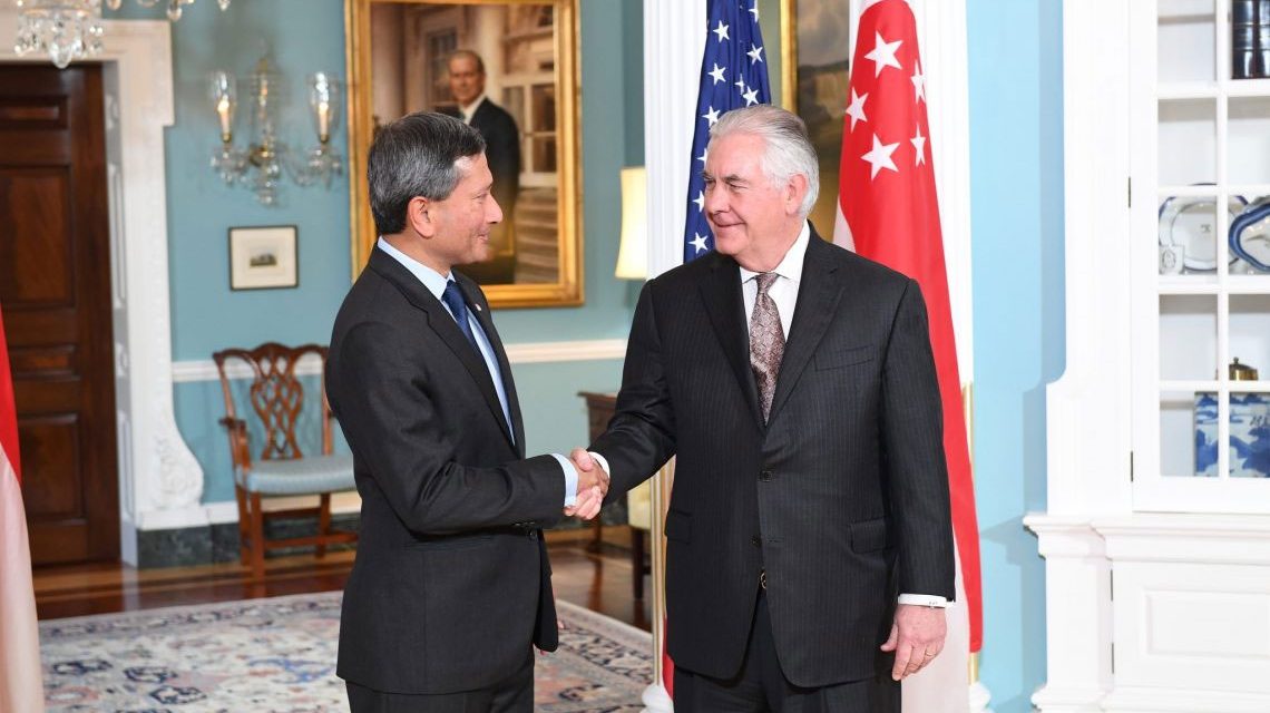 Secretary Tillerson Meets With Singaporean Foreign Minister Balakrishnan