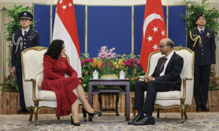 President Tharman Shanmugaratnam Meets President of the Republic of Kosovo Vjosa Osmani-Sadriu