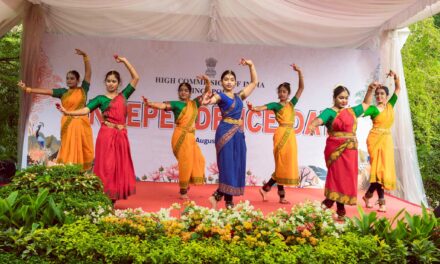 Indian Community Gathers for Flag Hoisting Ceremony in Singapore